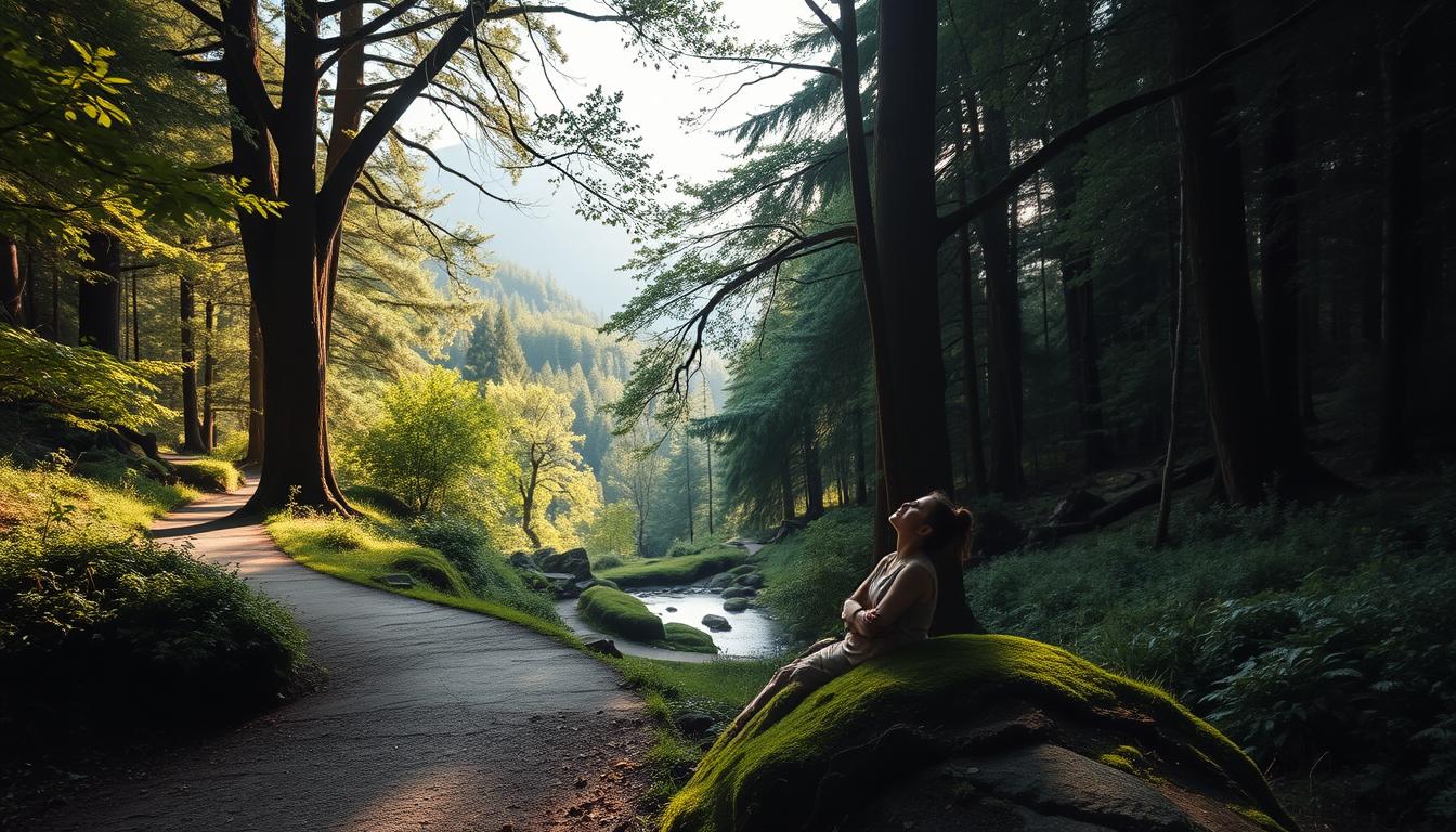 forest bathing and nature walks for mental wellness